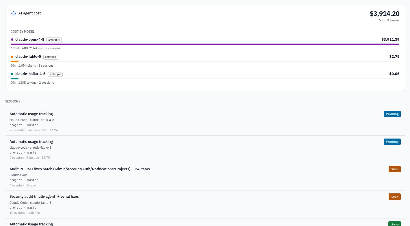 cloud.core.gen.tr Proje — yapay zekâ ajan maliyet panosu